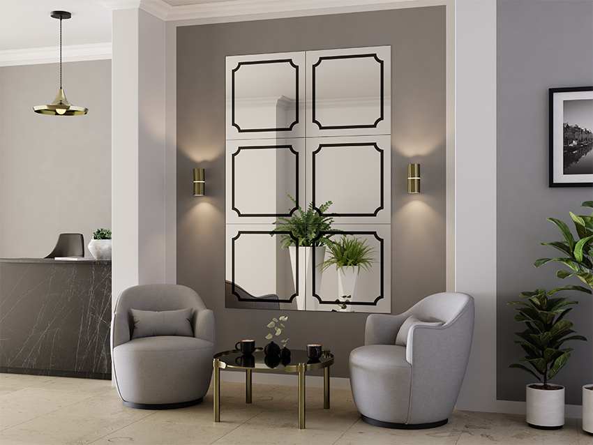 Elegante Spiegelpaneele - die moderne Art, Ihr Interieur zu dekorieren